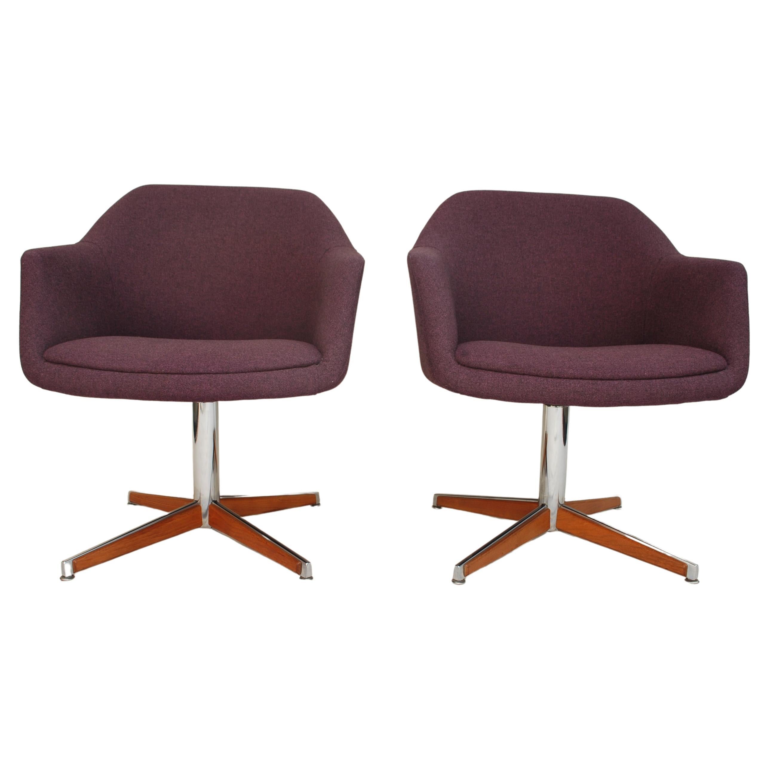 Sexy Pair of 1960's Chairs from Denmark For Sale