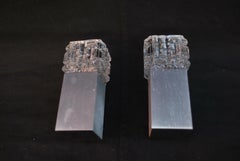 Sexy Pair of 1970's Italian Sconces, 'Possibly Sciolari'