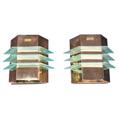Sexy pair of 1970's sconces design by NADAR