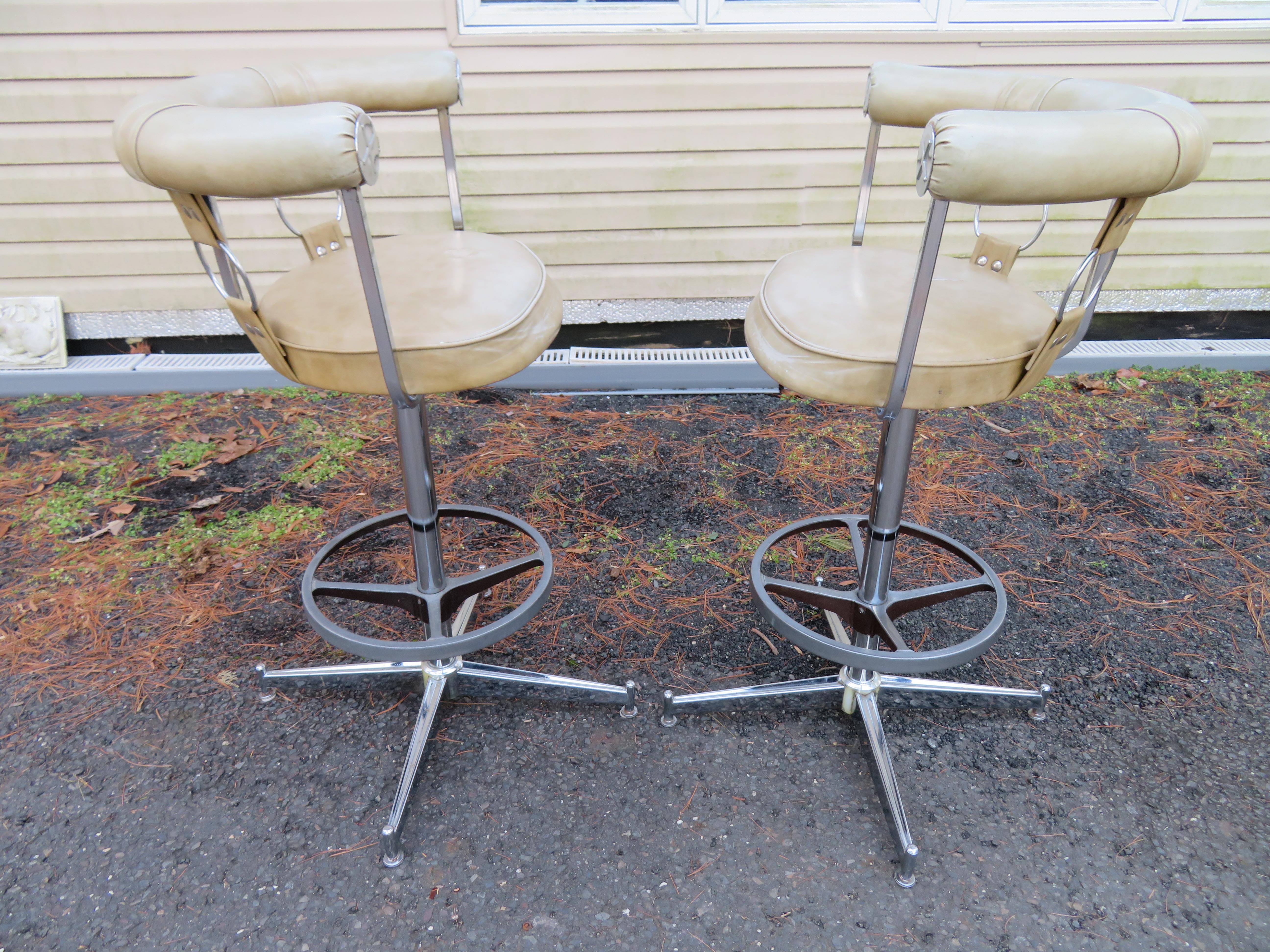 70s style bar stools