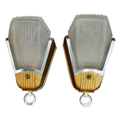 Sexy Pair of Art Deco Sconces