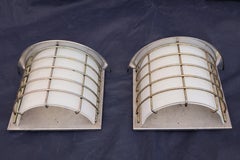 Sexy pair of Mid Century outdoor sconces