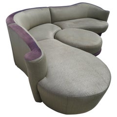 Sexy Serpentine 4 Piece Cloud Sectional Sofa Robert Ebel Weiman Preview