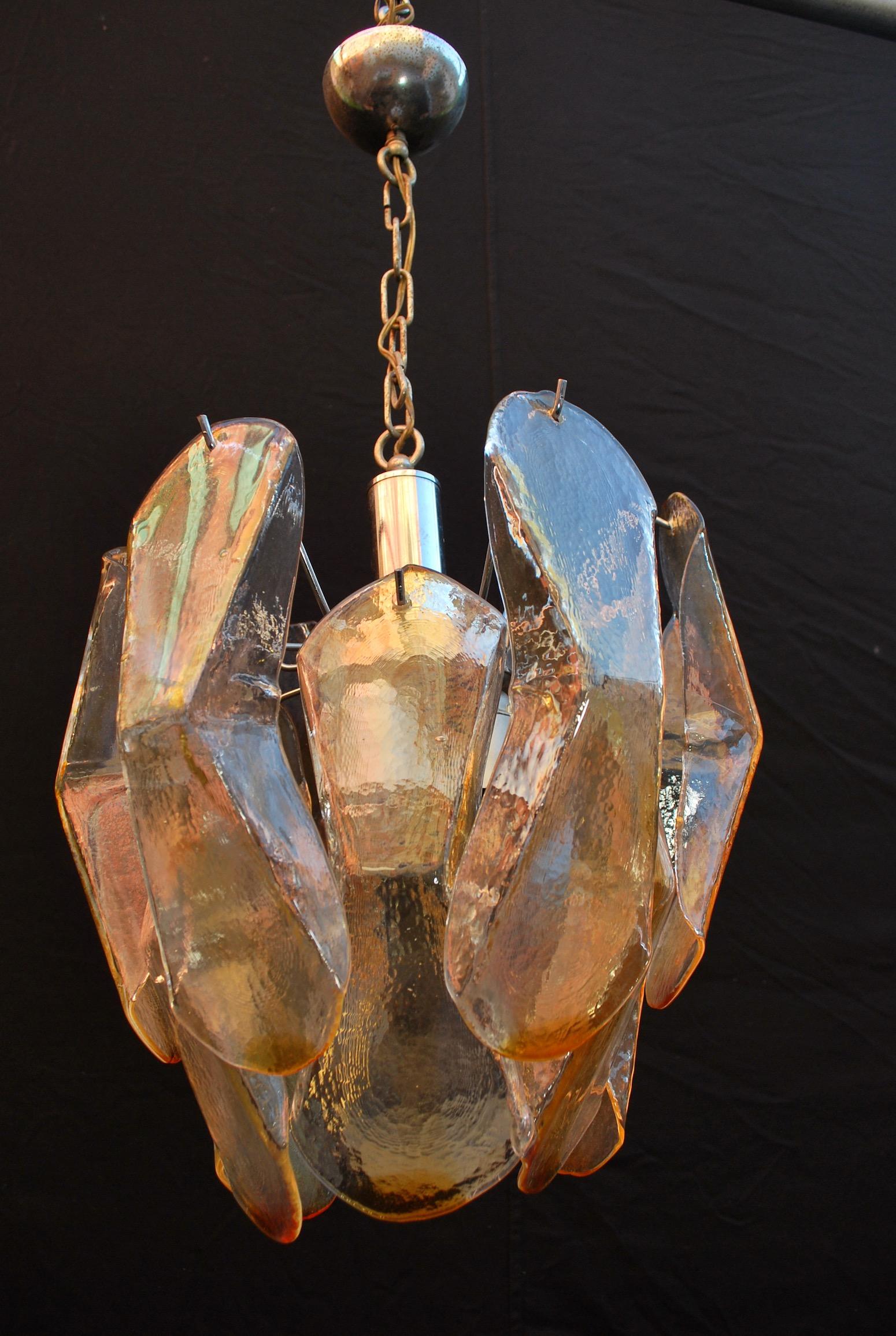 Hand-Crafted Sexy Small Murano Light Design by Mazzega