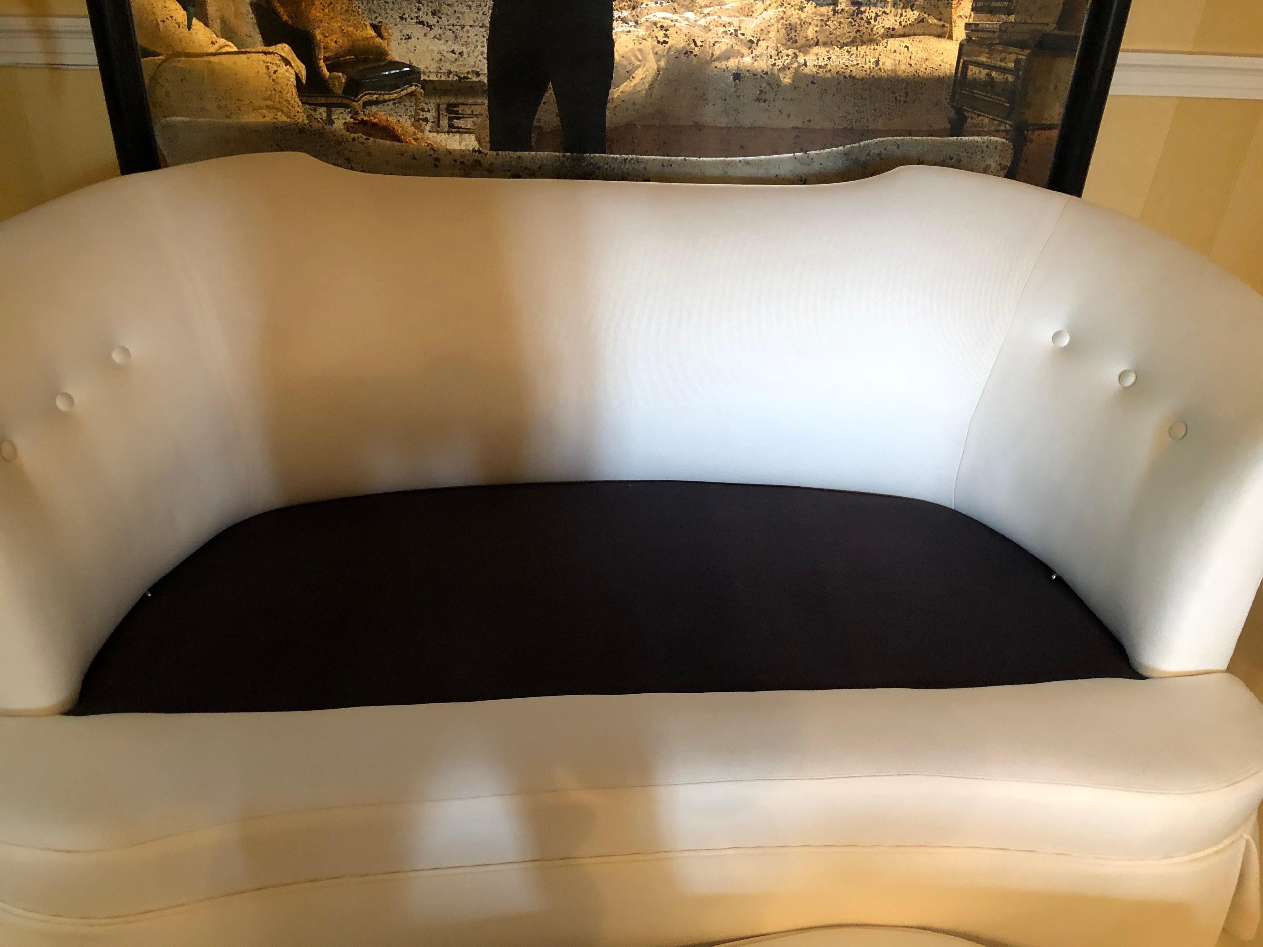 Sexy Vintage Curvy Plush Settee Loveseat 1