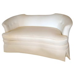 Sexy Vintage Curvy Plush Settee Loveseat