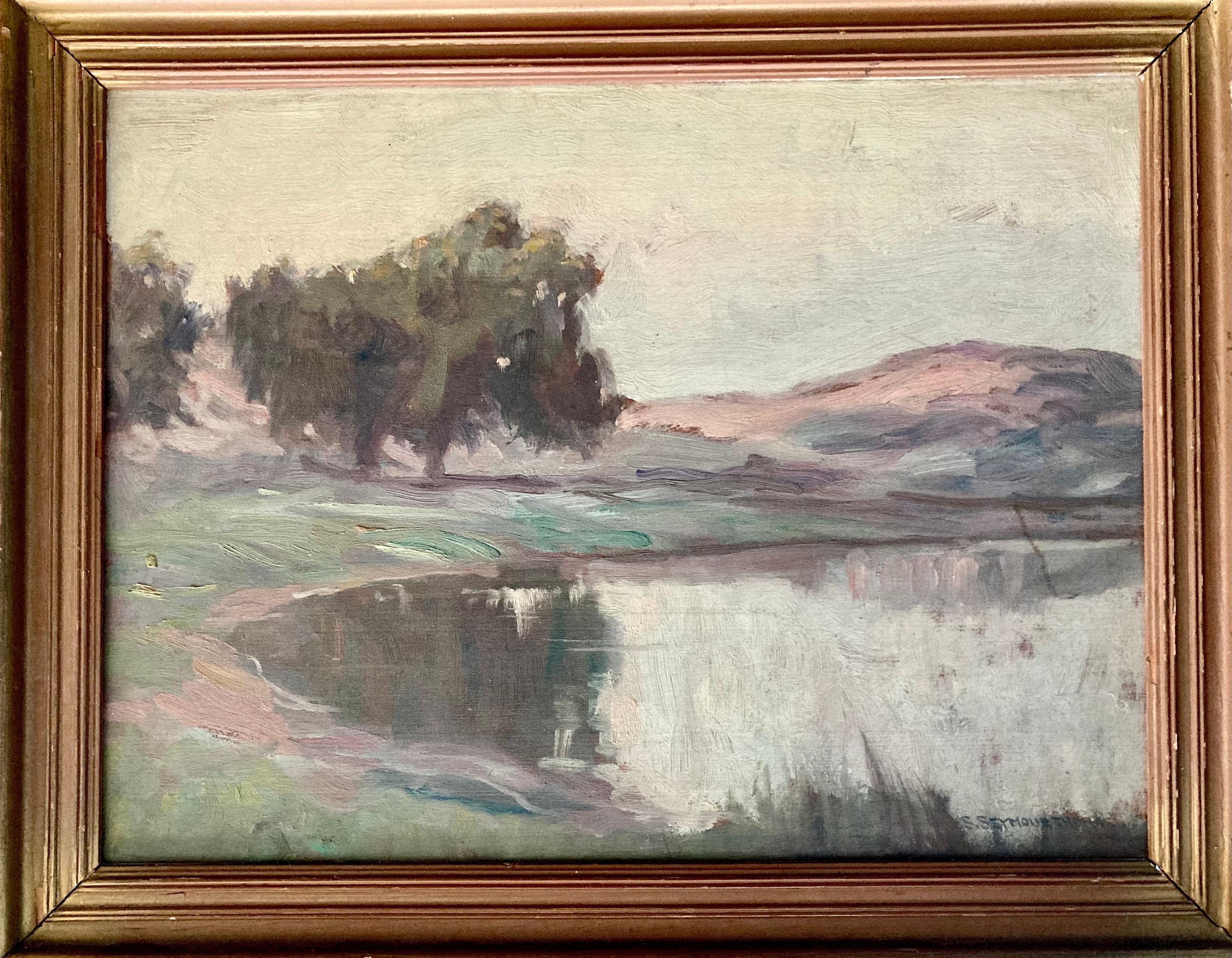 ""Landschaft"" – Painting von Seymore Thomas
