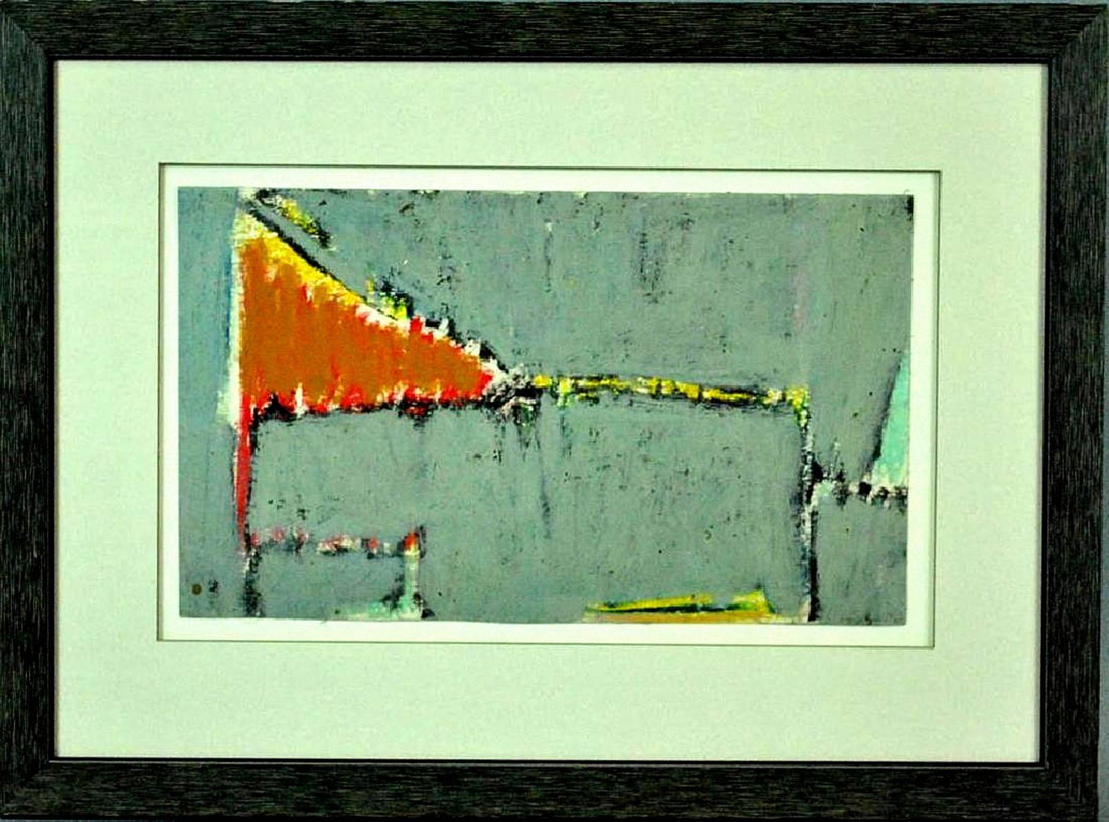 Untitled Abstract Expressionist Painting, 1988. Modernist Composition 