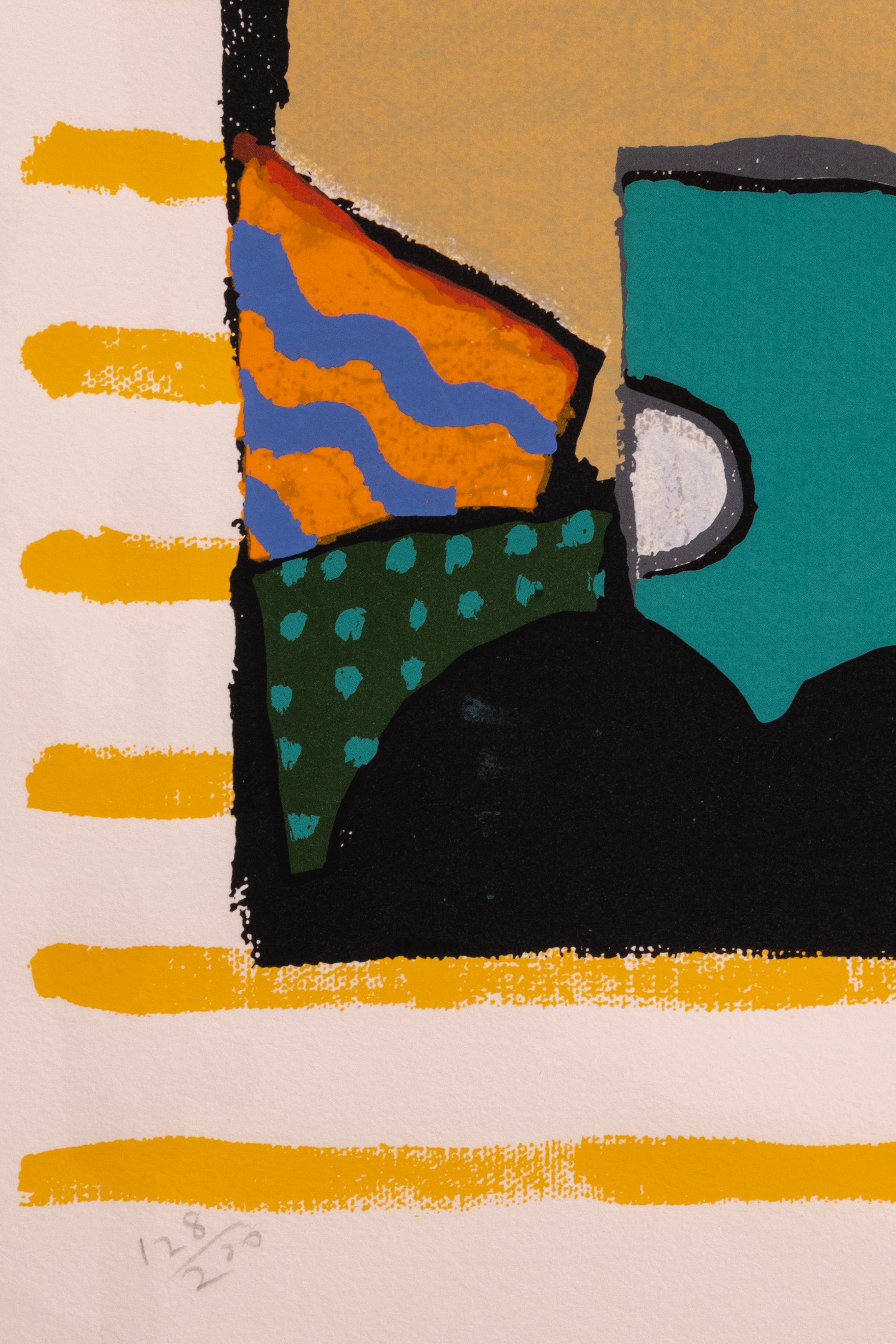 Seymour Chwast - Pablo Picasso, 1989 Signiert Postmoderner Siebdruck Papier 128/200 im Angebot 3