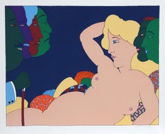 "Consenting Adults", 1979, Serigraph by Seymour Chwast