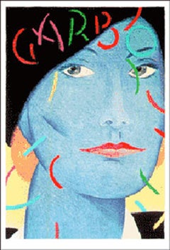 Garbo, Pop-Art-Raumteilerdruck von Seymour Chwast