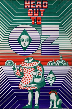 "Head Out To OZ", 1967, Vintage Poster by Seymour Chwast