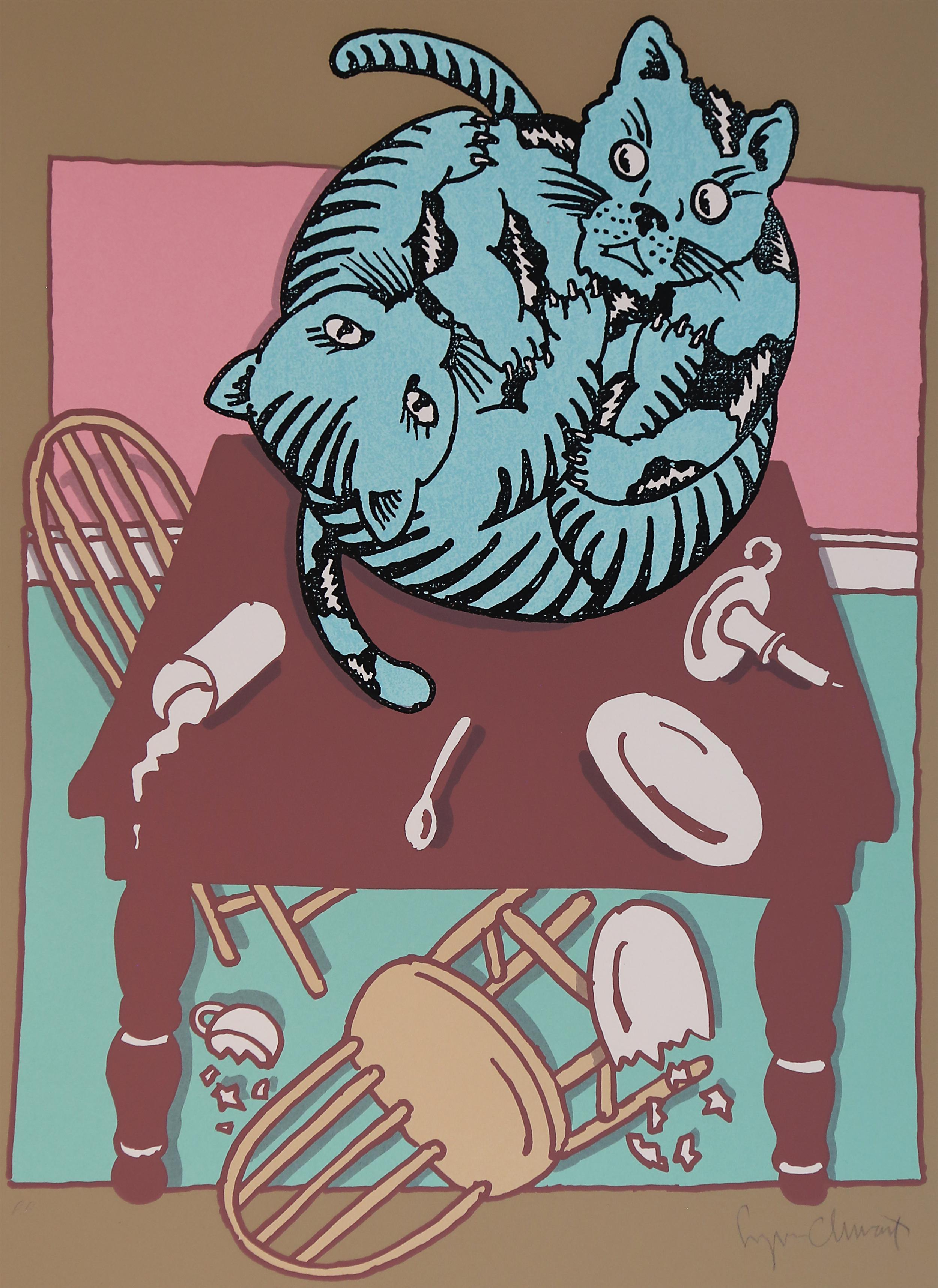 serigrafia los gatos