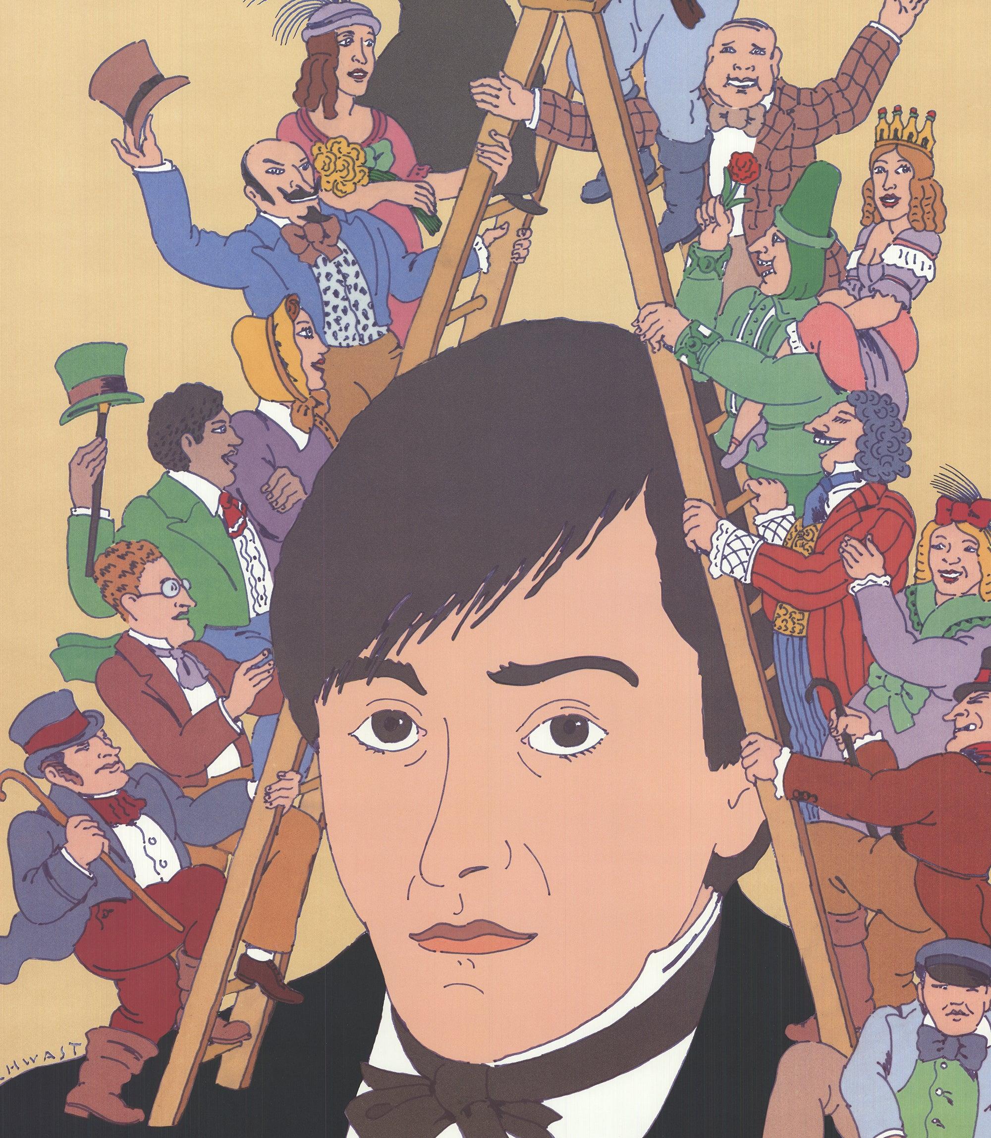 Seymour Chwast 'Nicholas Nickleby' 1982- Poster For Sale 1