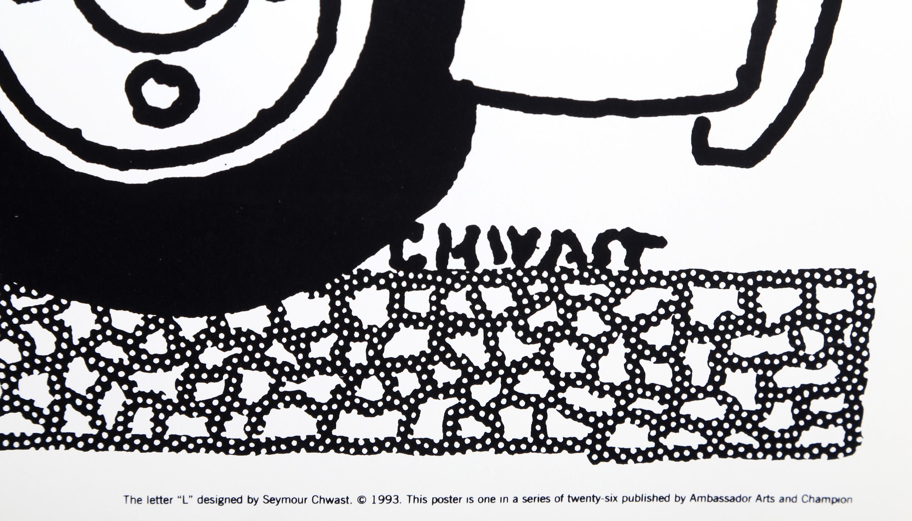 The Letter L, Pop Art Screenprint by Seymour Chwast For Sale 2