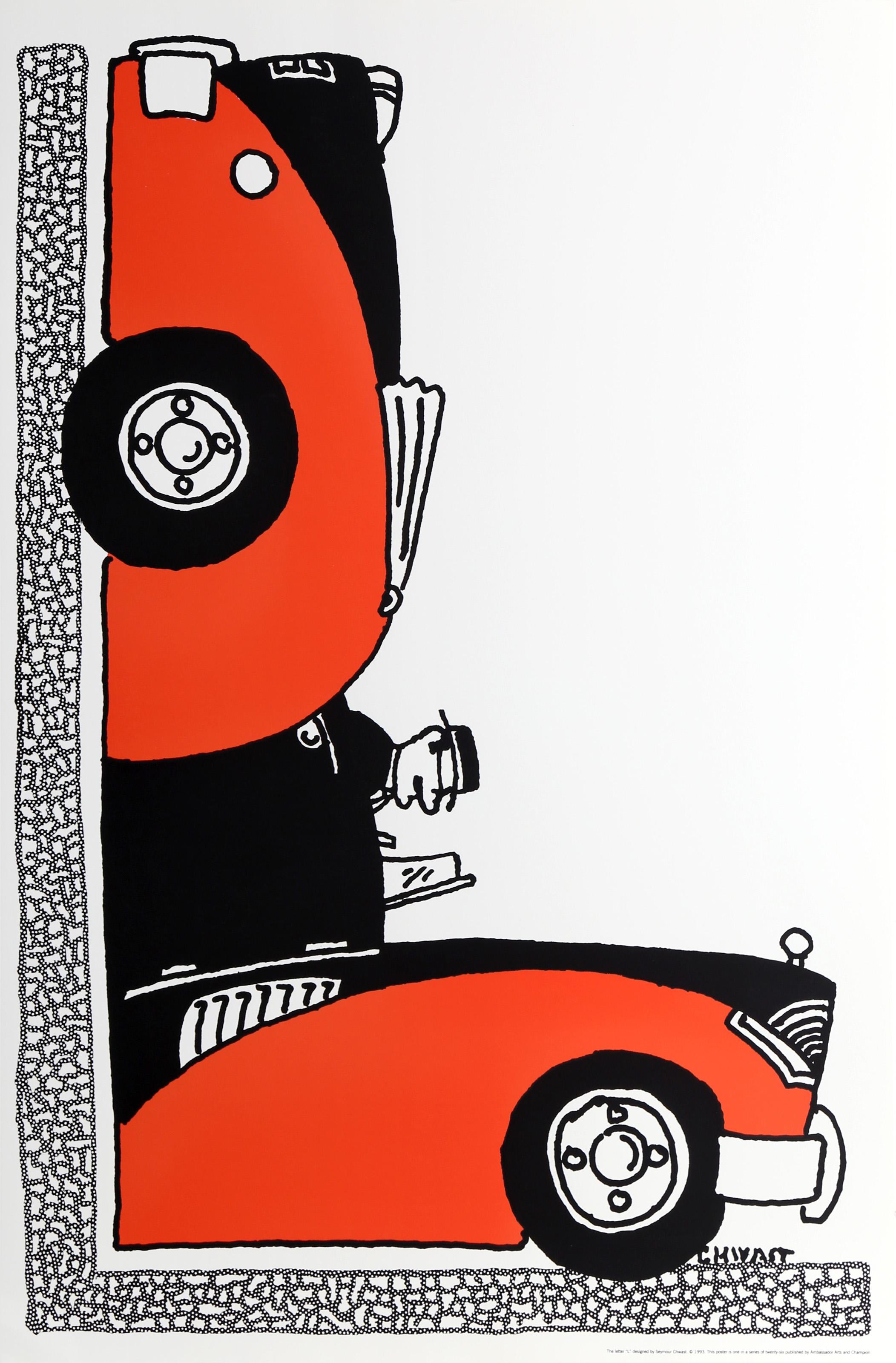 The Letter L, Pop Art Screenprint by Seymour Chwast