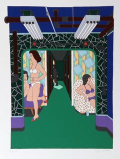 "The Massage Parlor", circa 1979, Serigraph by Seymour Chwast