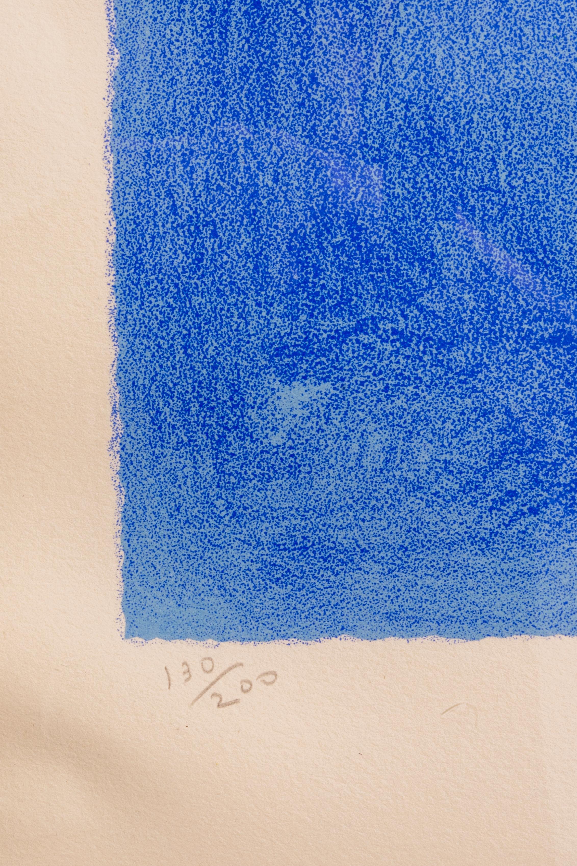 Seymour Chwast - Satchmo, 1989 Signierter postmoderner Siebdruck auf Papier 130/200 im Angebot 2