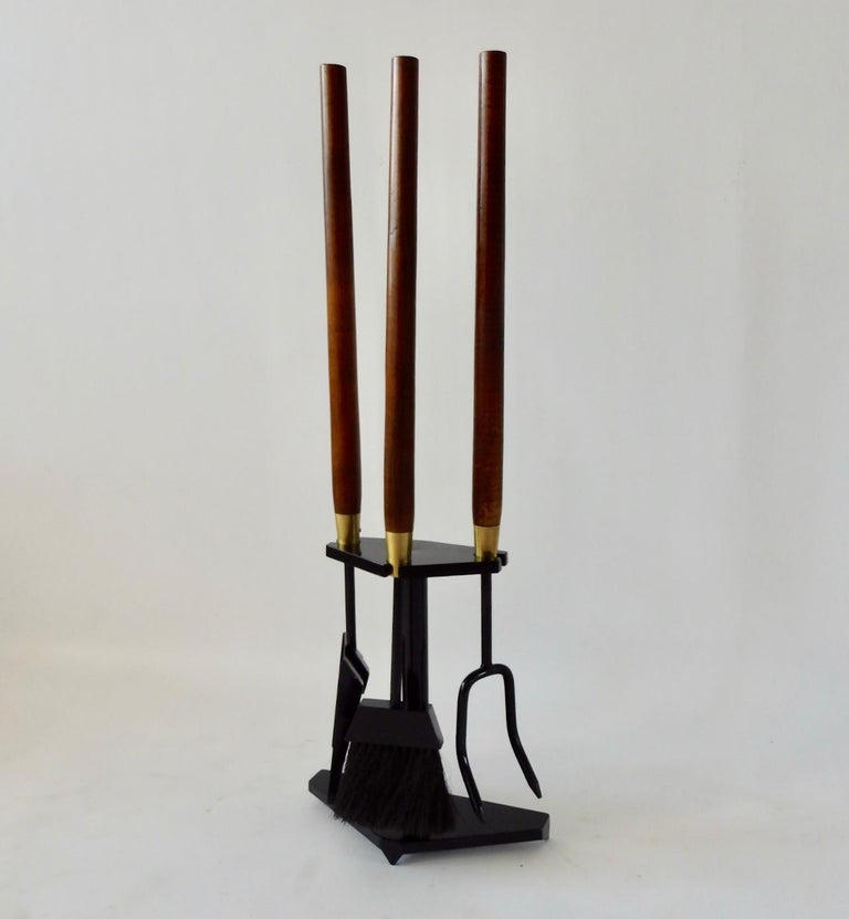Seymour Co. Wood Handle Fireplace Tools at 1stDibs seymour fireplace