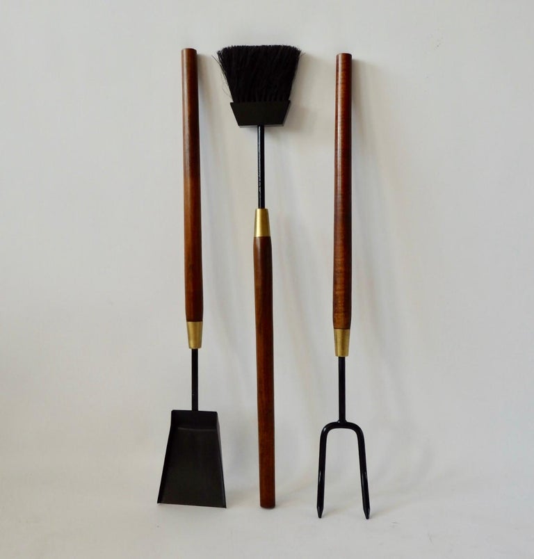 Seymour Co. Wood Handle Fireplace Tools at 1stDibs seymour fireplace