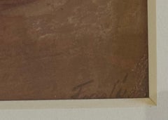 WPA Mural Study American Scene Social Realism Mid 20th Century Modern Workers