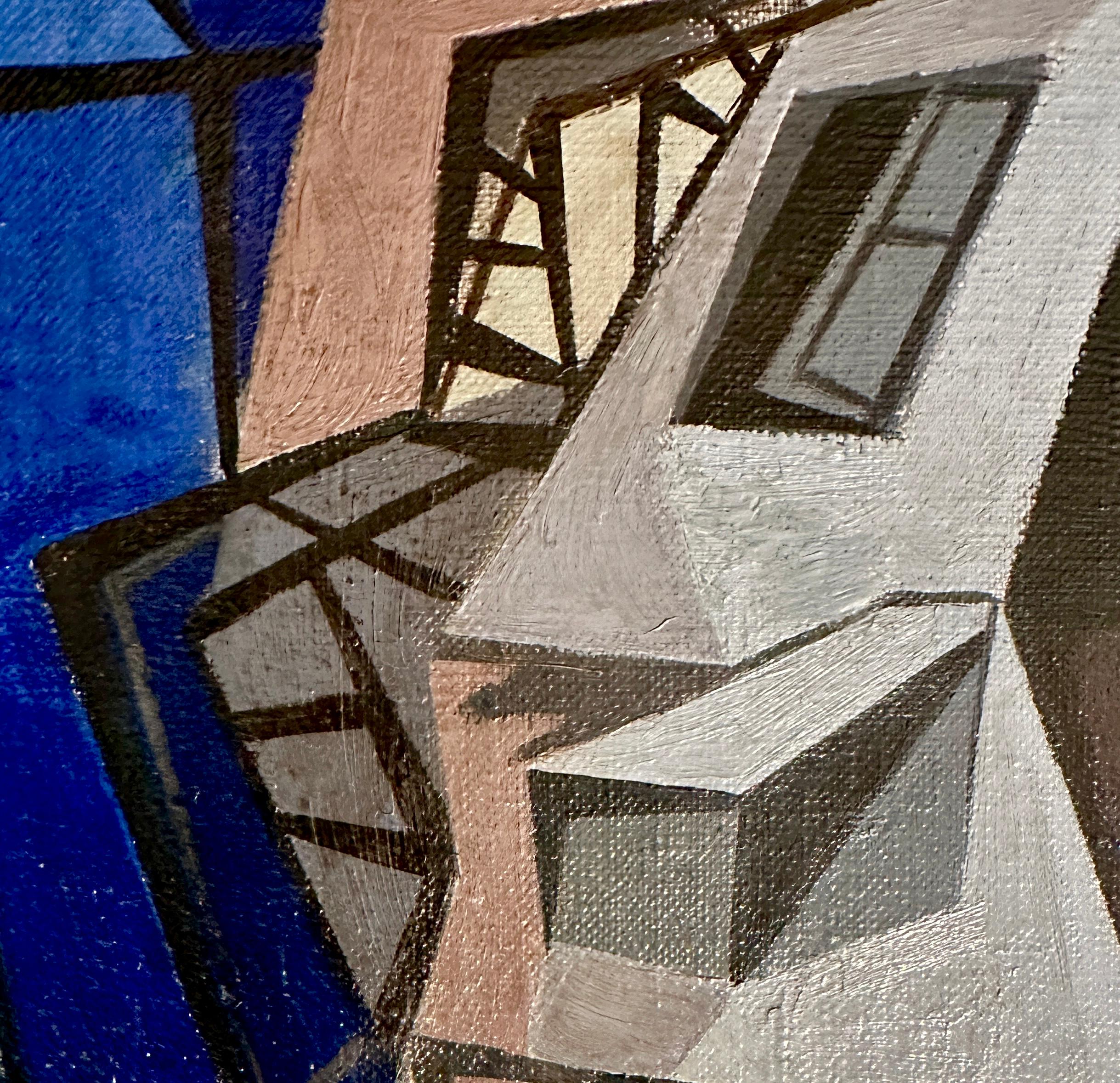 Cuadro al óleo Entorno de un puente by Seymour Franks en venta 10