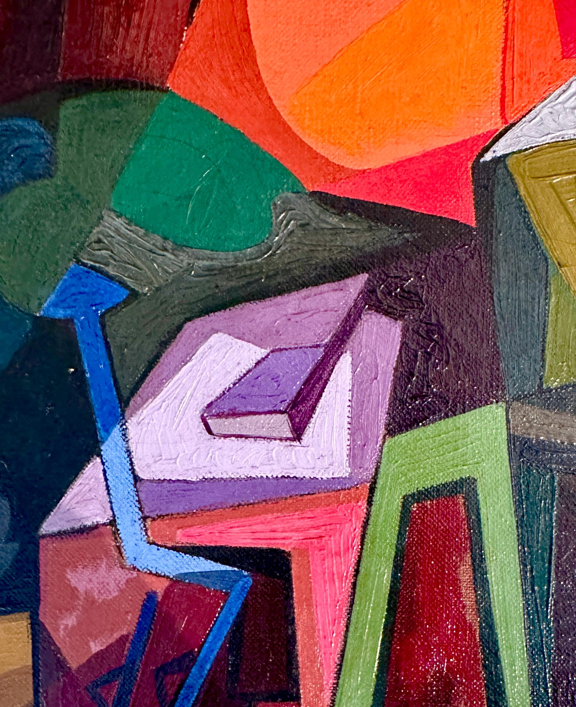 Cuadro al óleo Entorno de un puente by Seymour Franks en venta 7