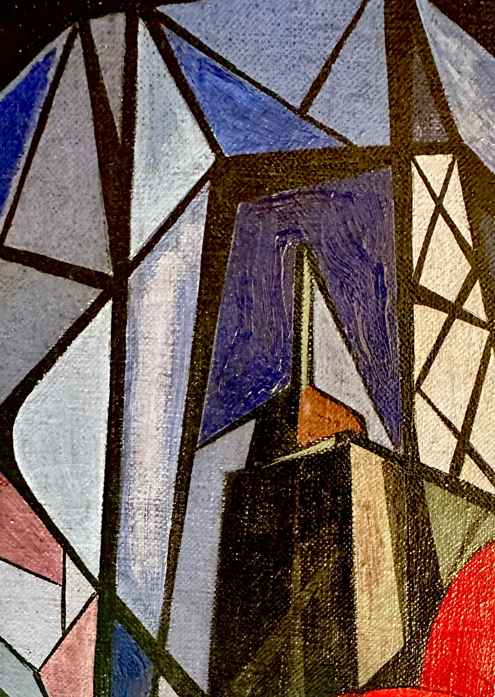 Cuadro al óleo Entorno de un puente by Seymour Franks en venta 8
