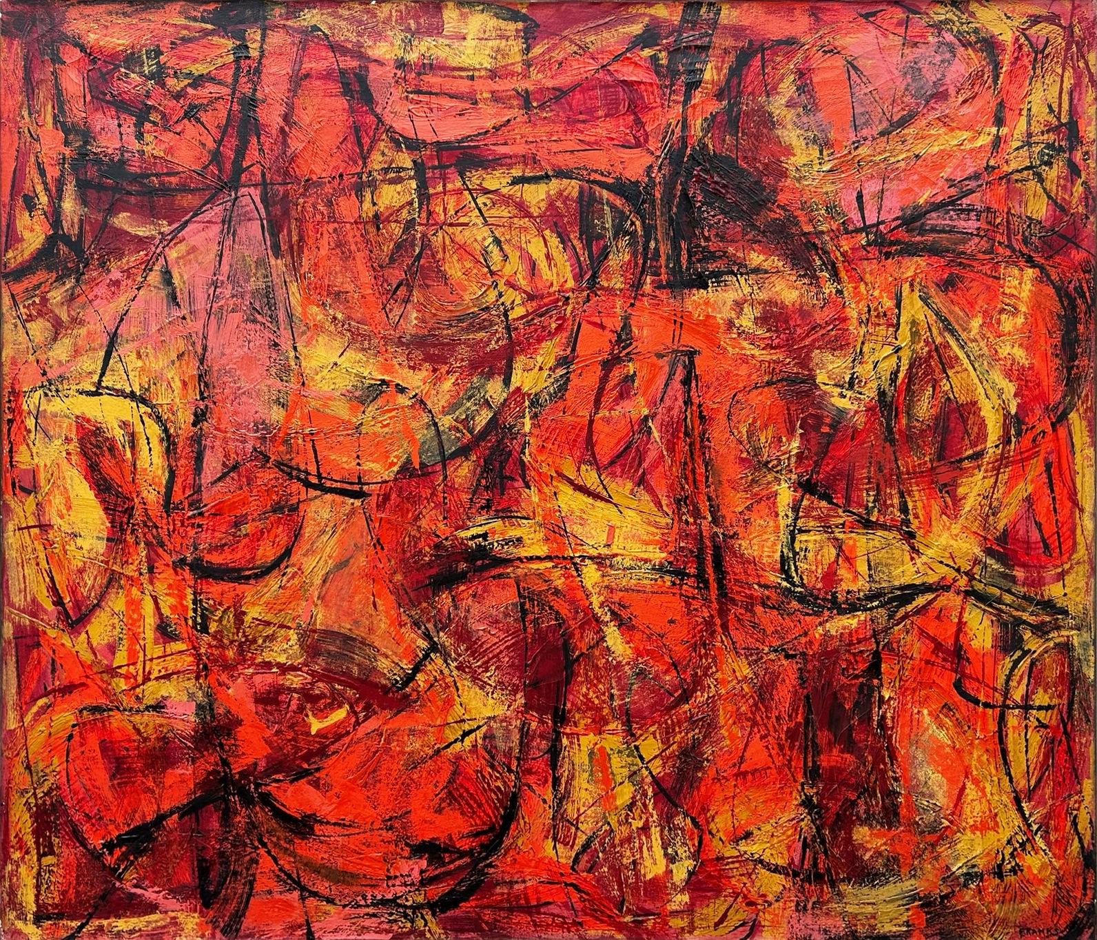 Seymour Franks
Tempole, 1948
Firmato in basso a destra; firmato, datato e titolato sul verso
Olio su tela 
35 x 42 pollici


Seymour Franks, pittore e designer americano, è nato a New York nel 1916.
Seymour Franks ha contratto la poliomielite