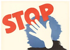 Original "Stop Loose Talk to Strangers.  Enemy Ears are Alert" vintage poster