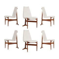 Seymour James Wiener para Kodawood Sillas de comedor 1960 - Juego de 4