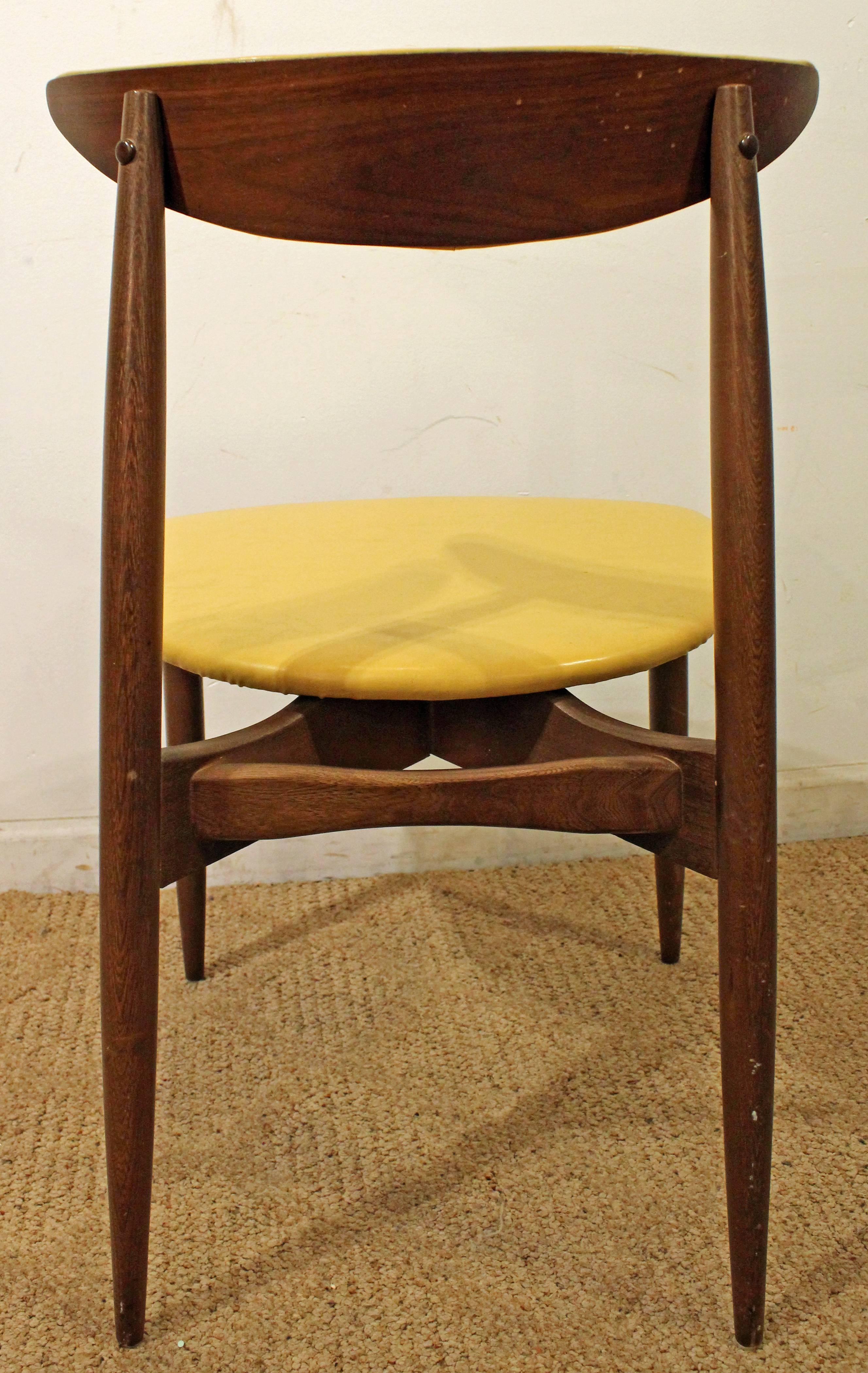 American Seymour James Wiener Kodawood Curved Back Walnut Side Chair