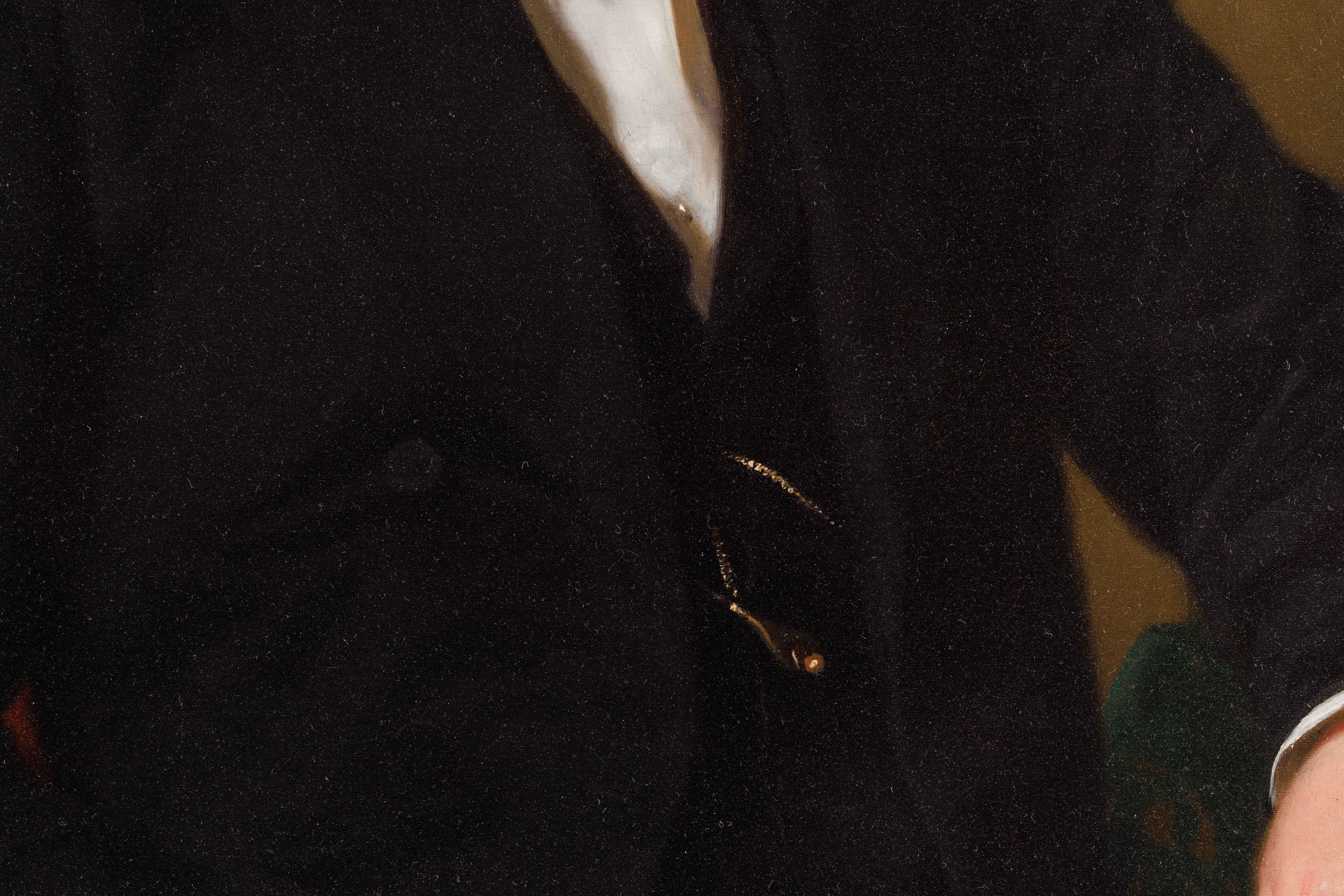 Seymour Joseph Guy (americano, 1824-1910) Ritratto di un gentiluomo, olio su tela 4