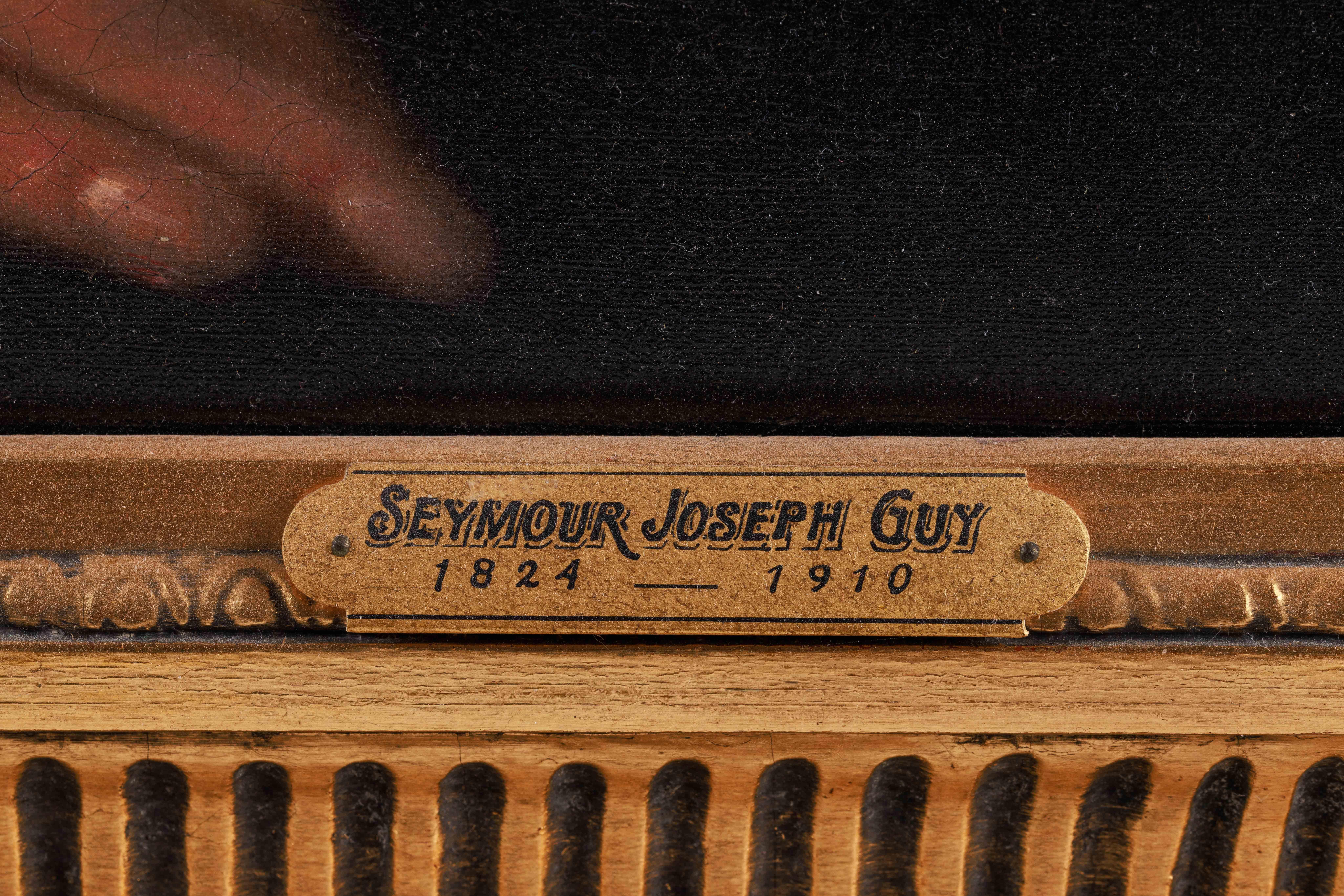 Seymour Joseph Guy (américain, 1824-1910) Portrait d'un gentleman, huile sur toile en vente 8