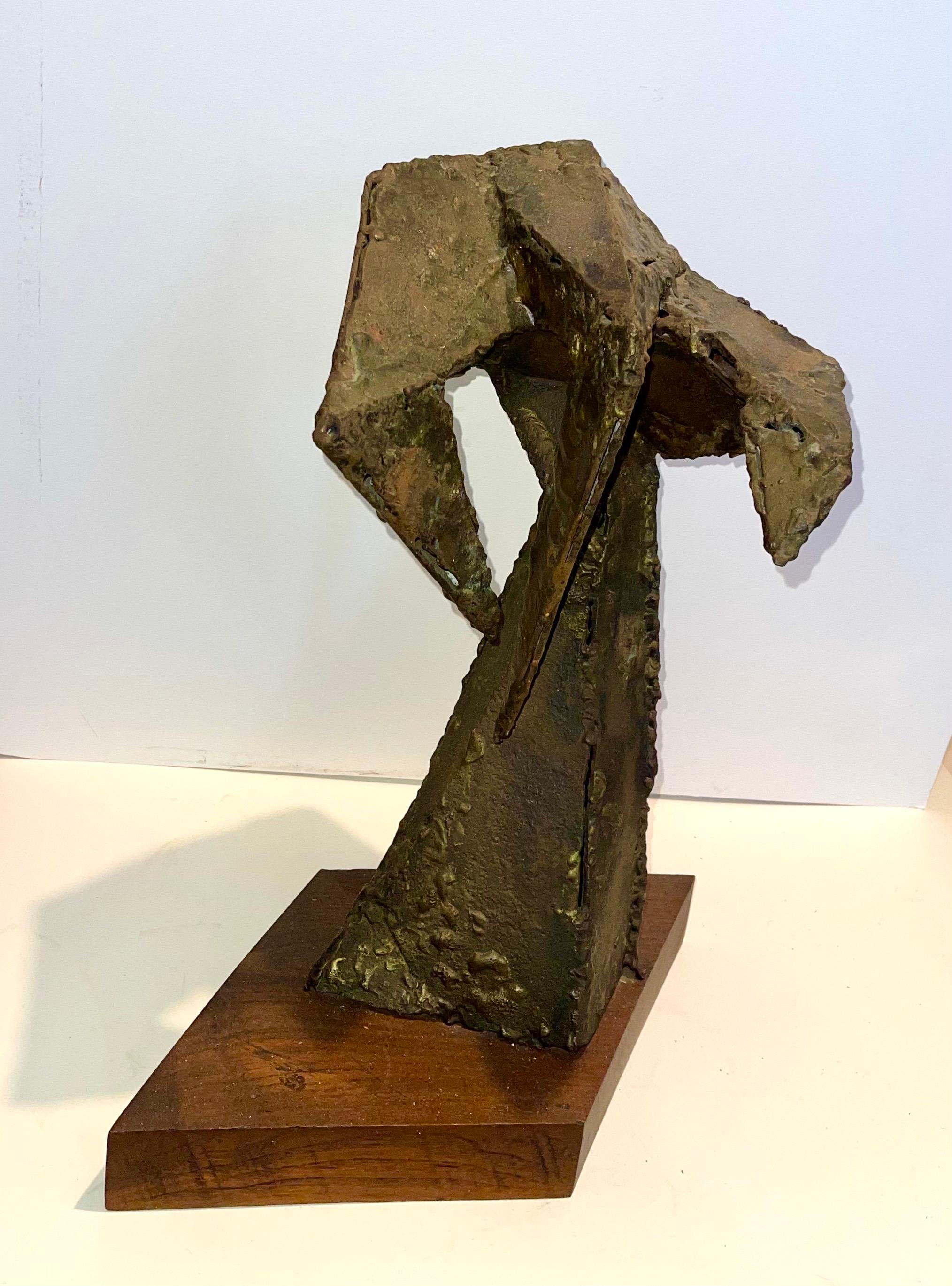 Escultura Expresionista Abstracta Biomórfica de Metal Soldado en venta 4