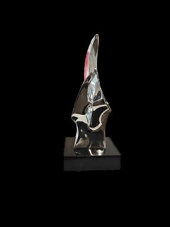 "Venere" Seymour Meyer, modernista, metallo prezioso, biomorfo, scultura fluida