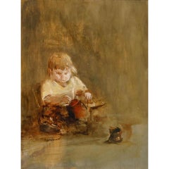 Seymour Remenick (1923-1999) - Mid 20th Century Oil, The Artist's Daughter