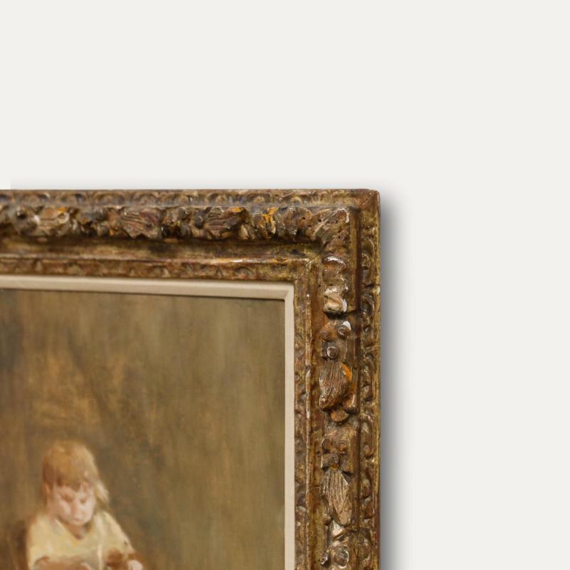 Seymour Remenick (1923-1999) - Óleo de mediados del siglo XX, La hija del artista en venta 4