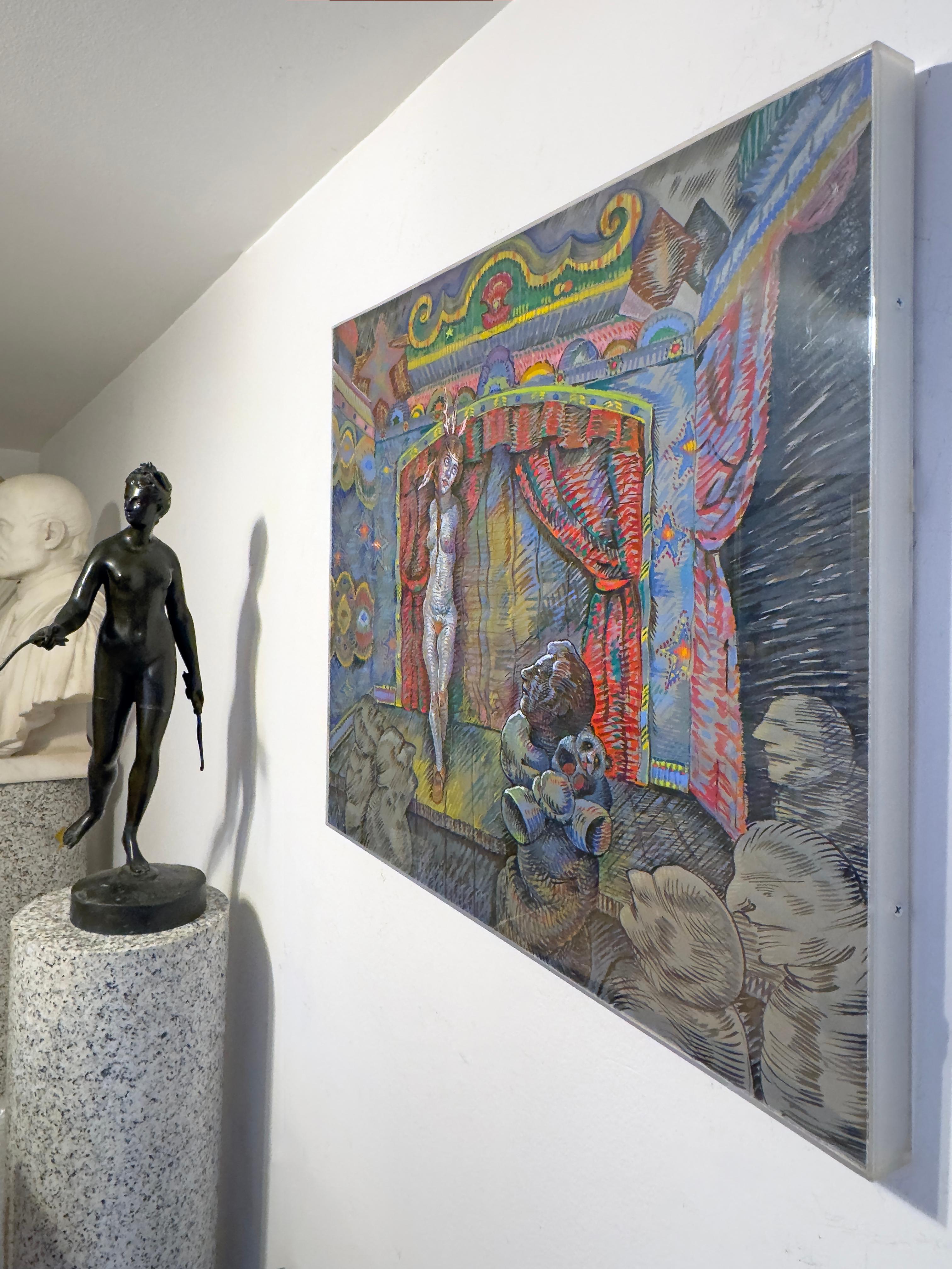 Fille indienne d'Amérique du Nord nue sur une scène burlesque en vente 8