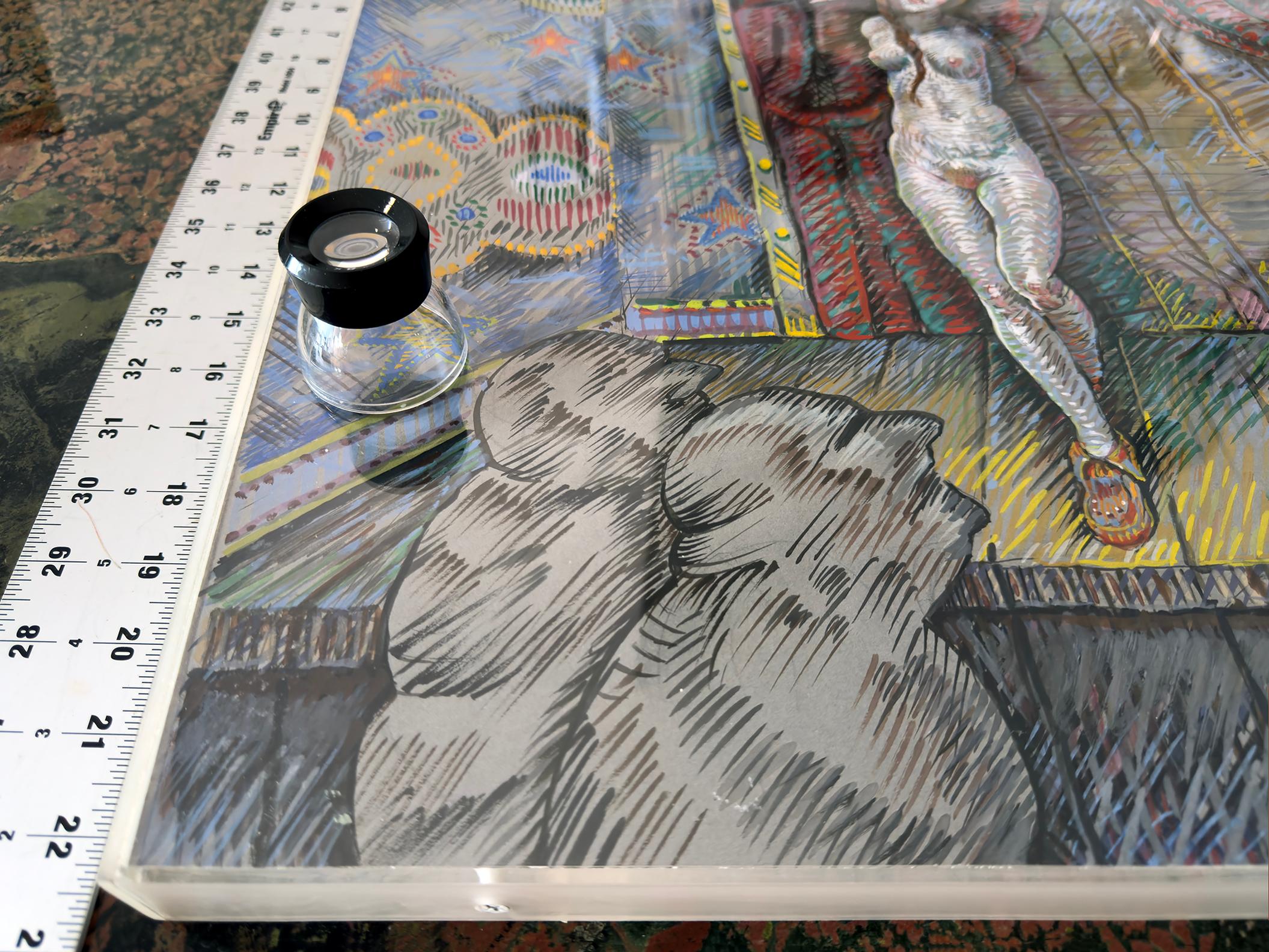 Fille indienne d'Amérique du Nord nue sur une scène burlesque en vente 3