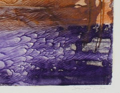 Bright Color Block Abstract 20th Century Monotype