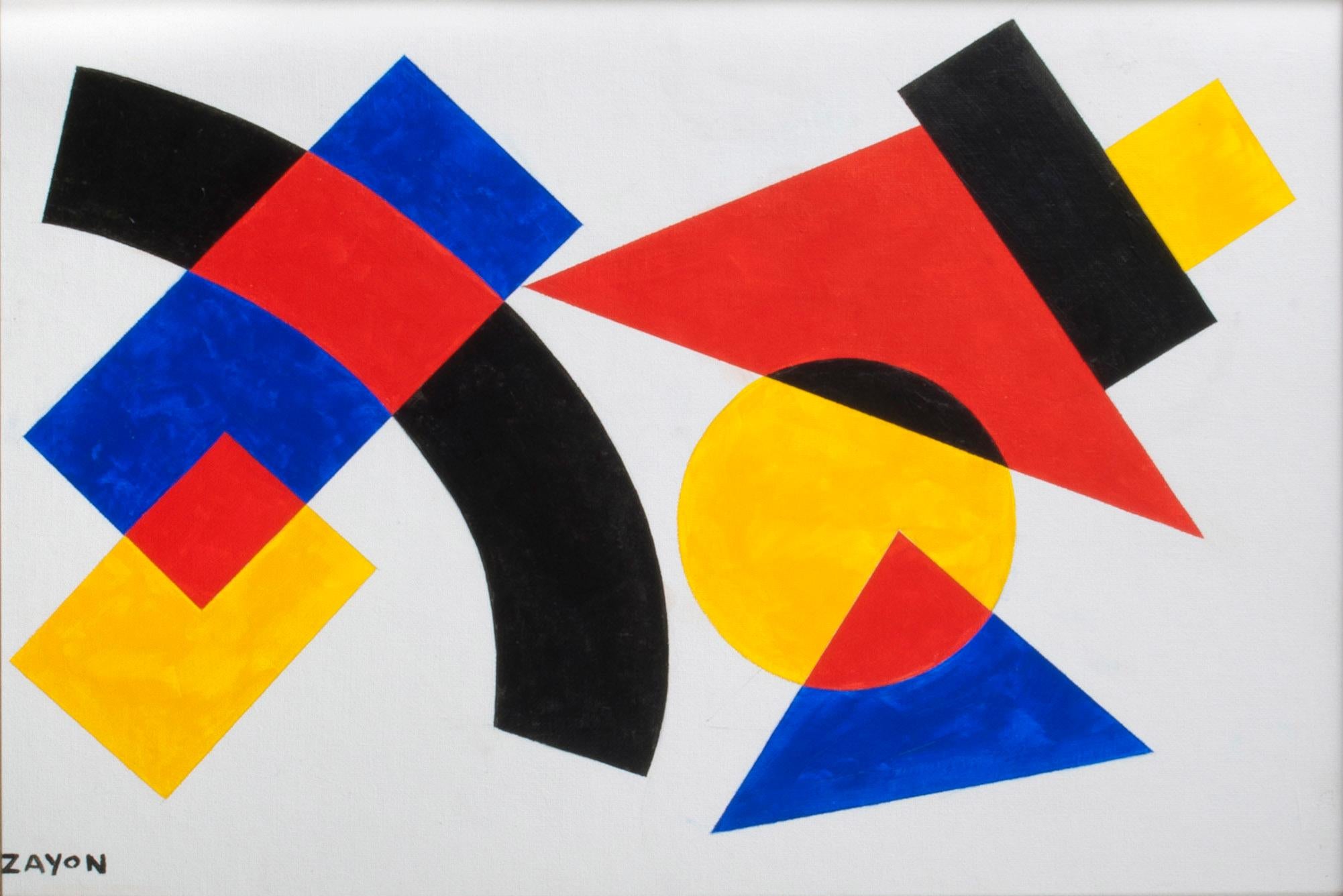 Senza titolo (Astrazione) - Painting di Seymour Zayon