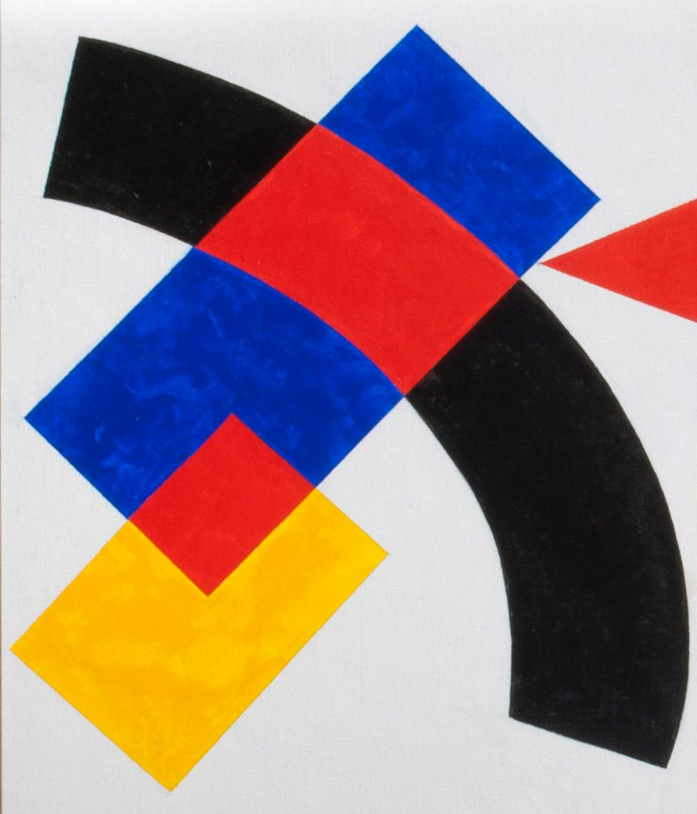 Senza titolo (Astrazione) - Painting Astratto di Seymour Zayon