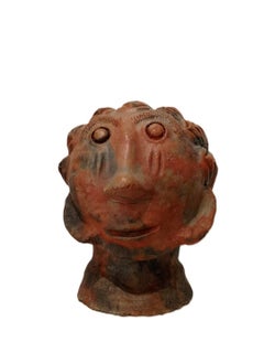 Head Seyni Awa Camara Terracotta sculpture ceramic portrait African art woman