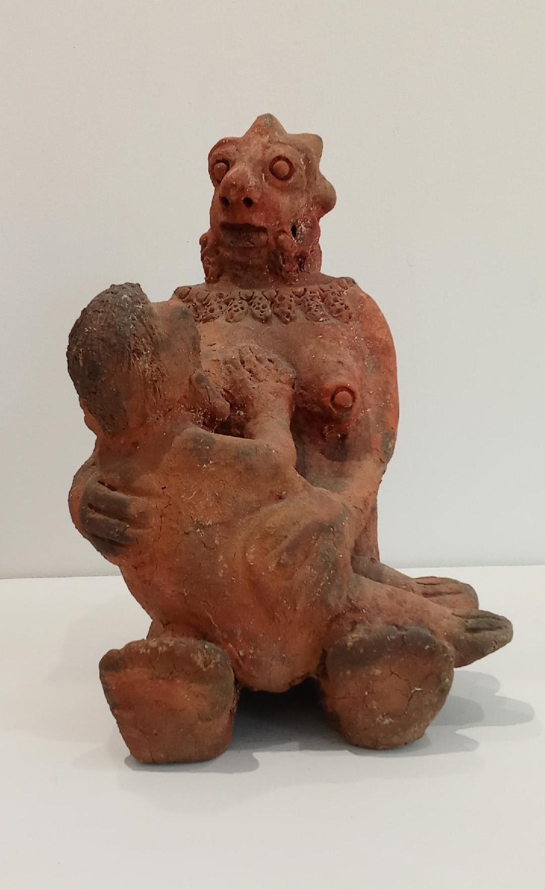 Mother and child Seyni Awa Camara Terracotta sculpture African art maternity