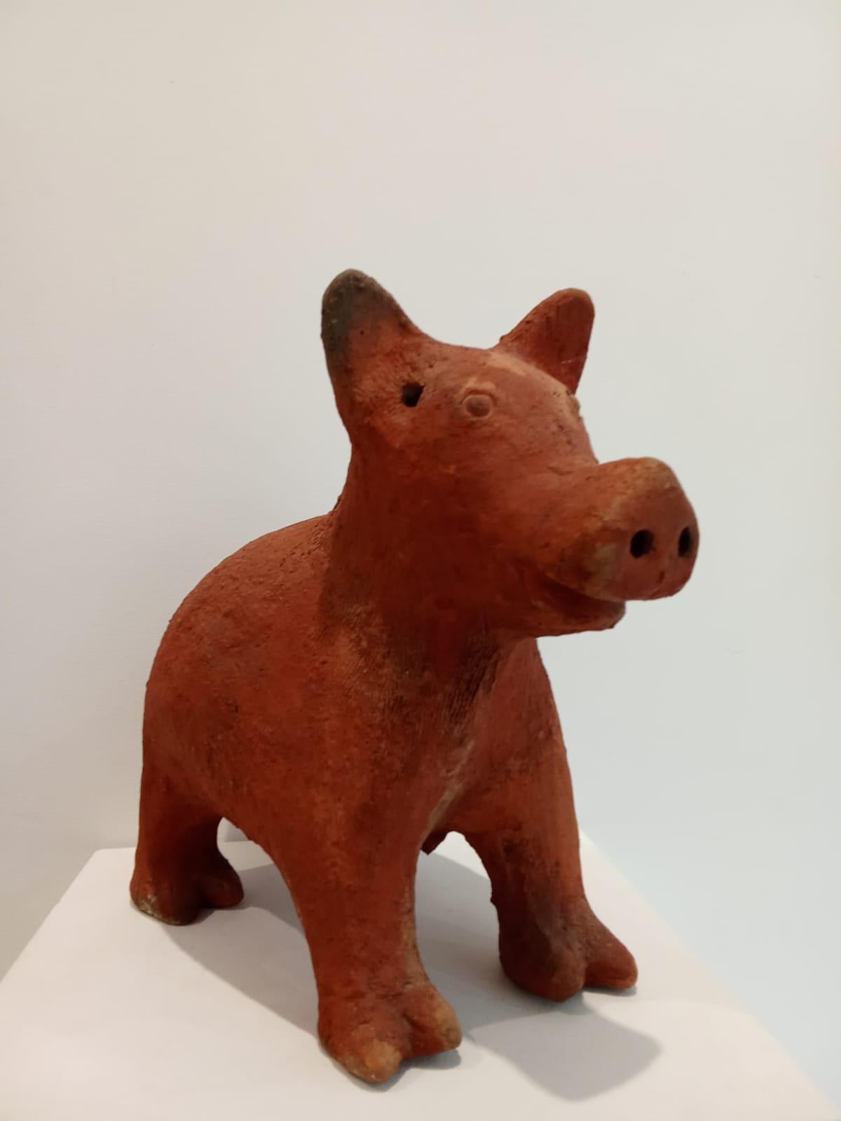 Sow Seyni Awa Camara Terracotta sculpture ceramic animal African art pig earth