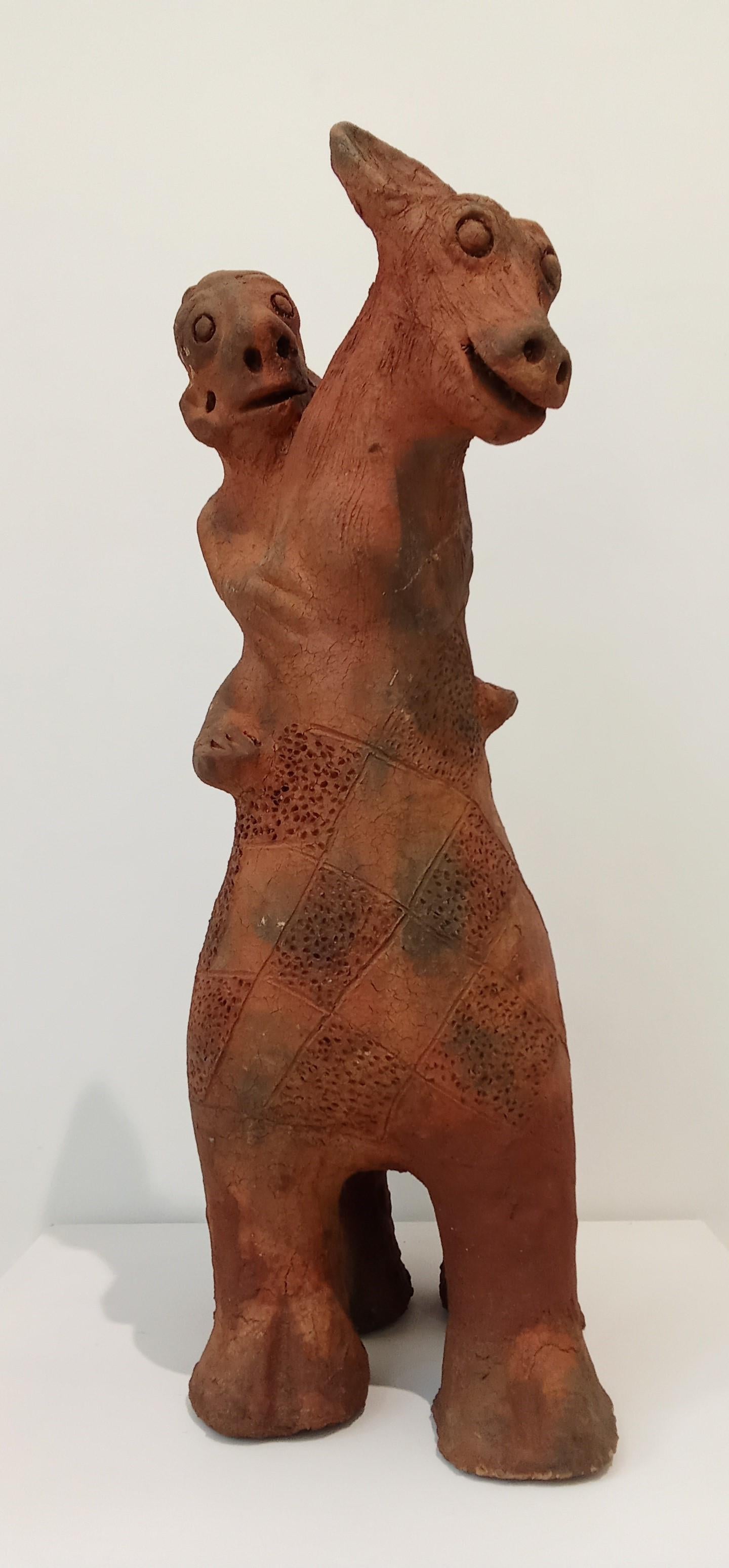 The ride Seyni Awa Camara Terracotta sculpture ceramic animal African art earth