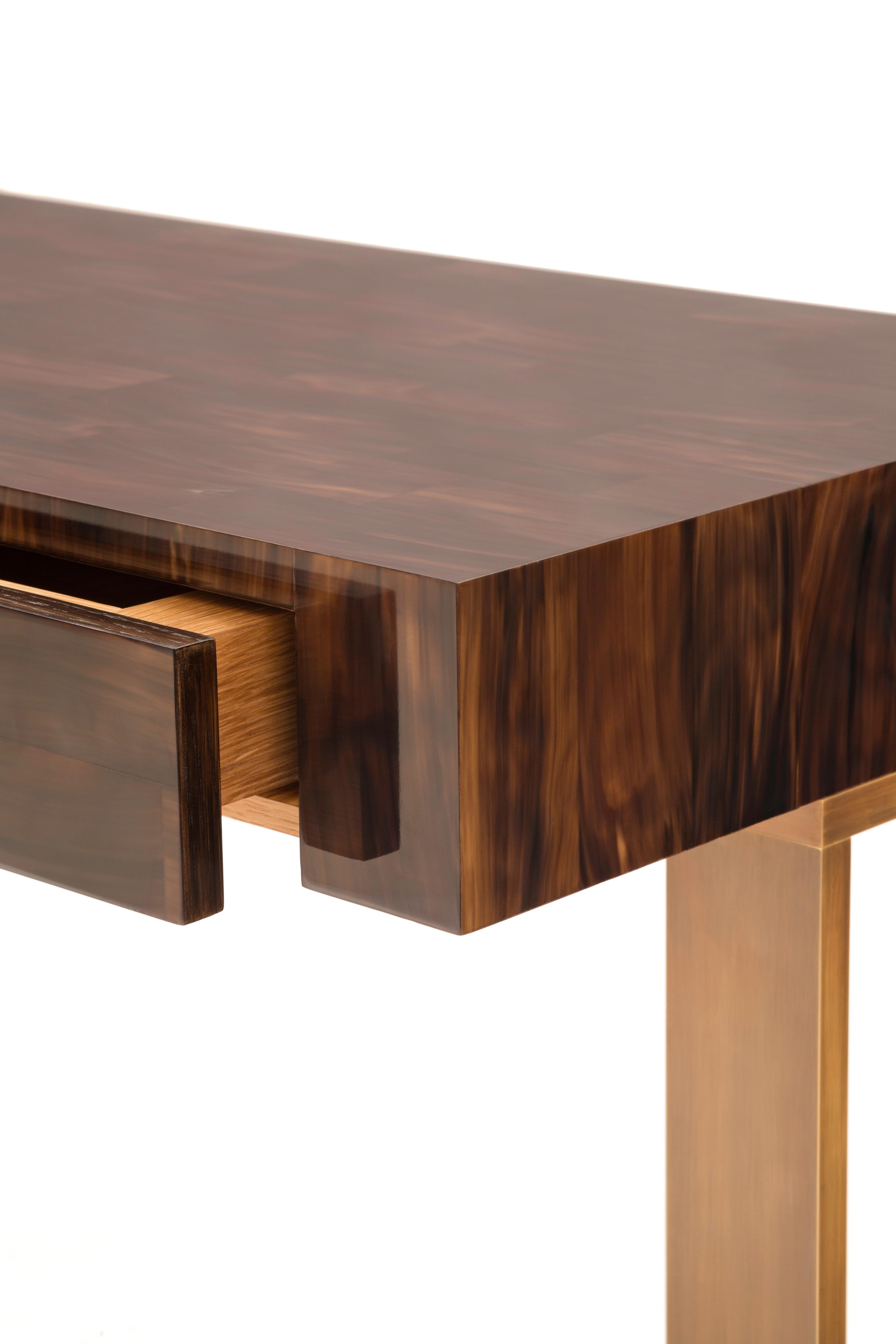 Américain Bureau Seyssel en Horn & Bronze en vente