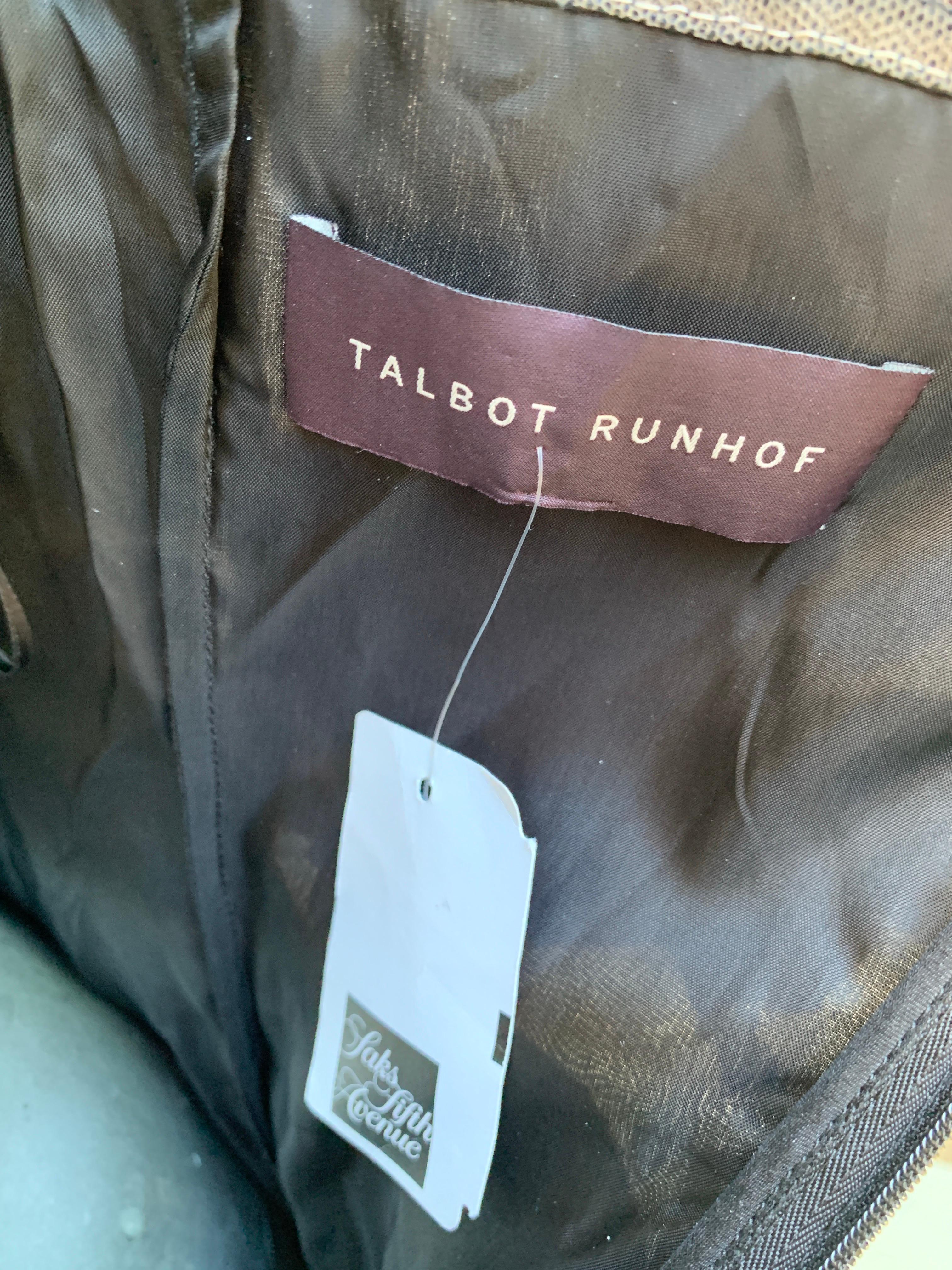 SFA Talbot Runhof Deutschland Atemberaubende Perlen besticktes Abendkleid Größe 10 im Angebot 14