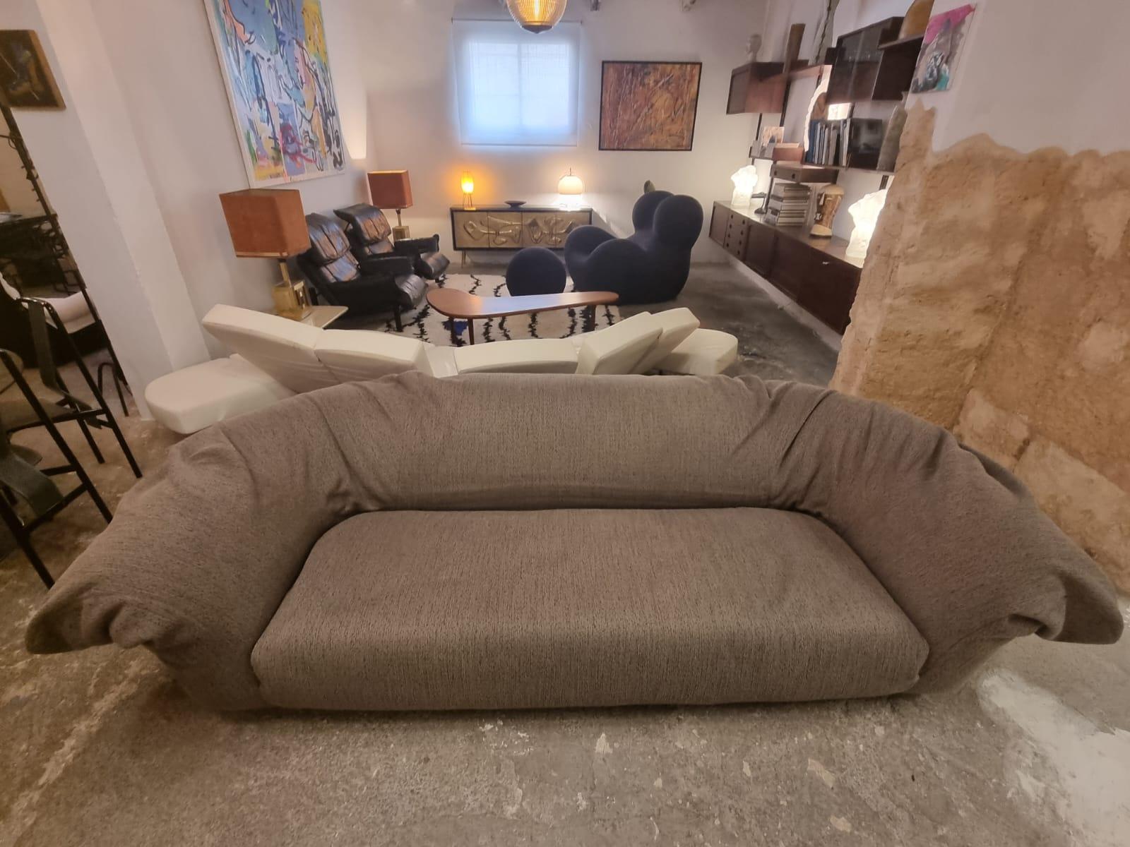 Fabric Sfatto 4-Seater Sofa Designed by Francesco Binfare for Edra, Italy For Sale